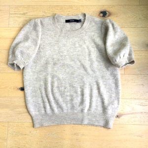 Cashmere short/puff sleeves